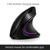 Vertical Ergonomic Wireless Rechargeable Mouse 2.4GHz