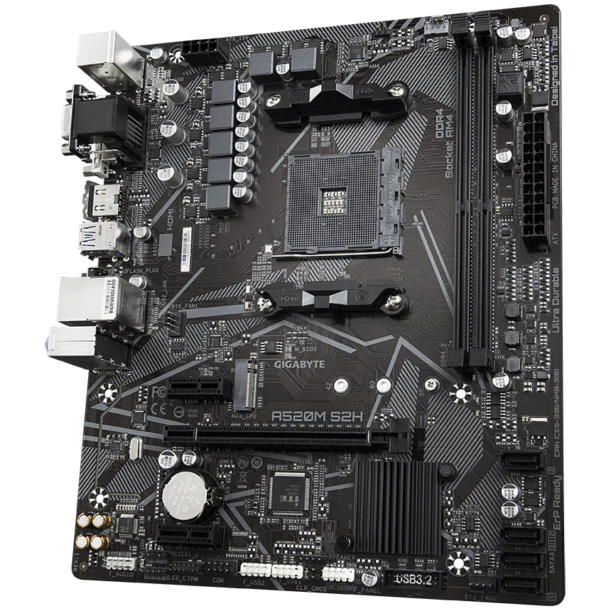AMD A520 Ultra Durable Motherboard with Pure Digital VRM Solution.