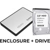 ASSEMBLED SILVER EXT 500GB HDD