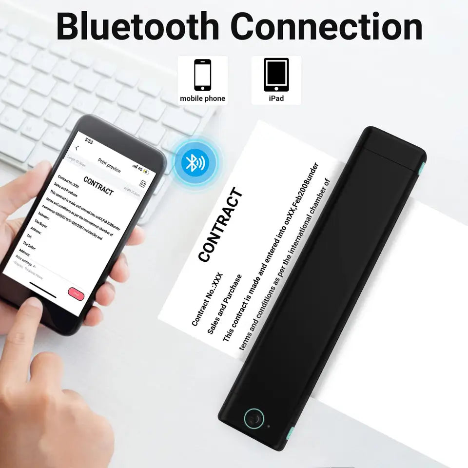 Phomemo M08F A4 Mini Portable Fast Printing Bluetooth Thermal Printer